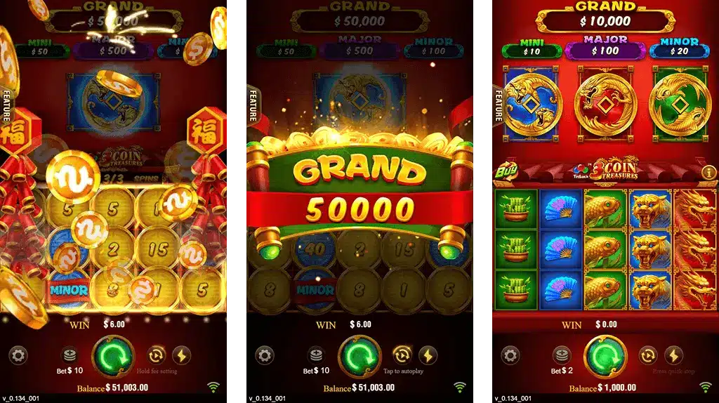 3 Coins Come7Review Bonus